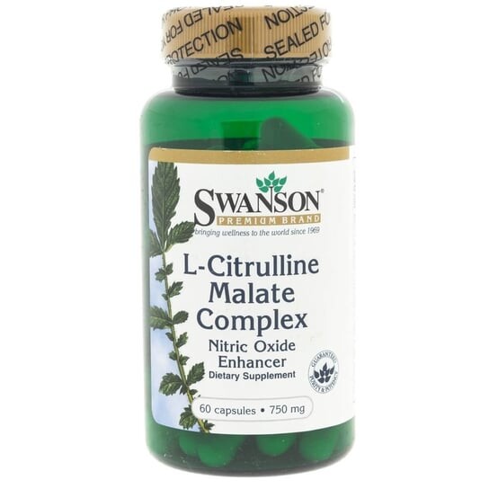 

Swanson, L-Citrulline Malate, малатный комплекс, 750 мг, 60 капсул