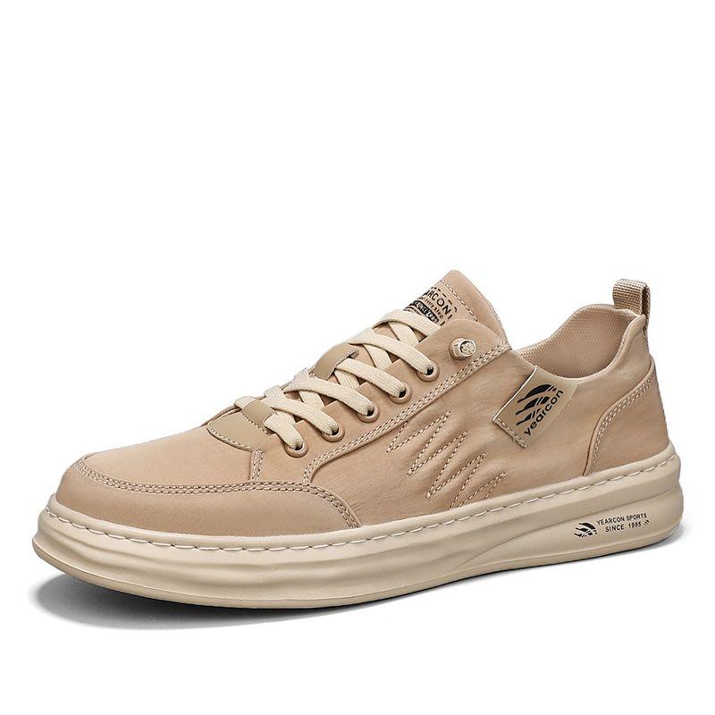 

YEARCON Низкие скейтерские кроссовки мужские светло-коричневые, цвет Light Brown