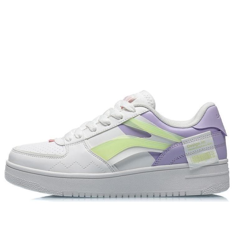 Кеды (WMNS) Li-Ning Classic Leisure 'Light Grey Green', фиолетовый
