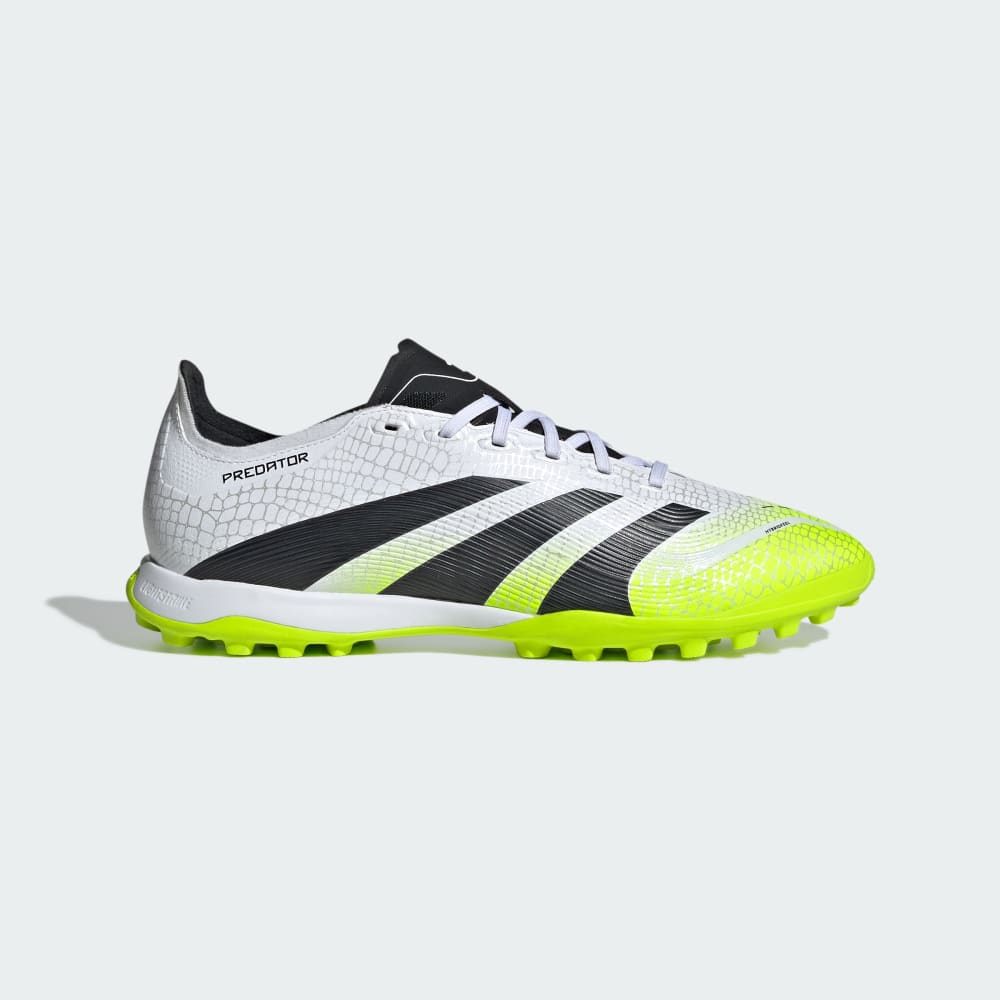 Бутсы Adidas Predator League Turf Cleats, цвет Cloud White/Core Black/Lucid Lemon — фото 2
