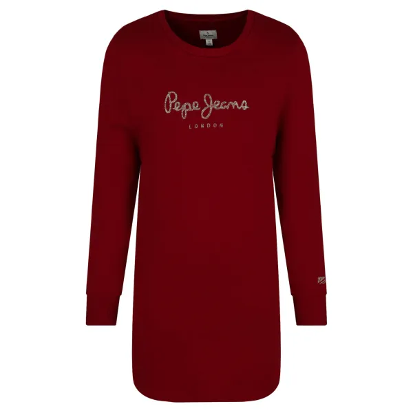 

Платье Pepe Jeans London, бургунди