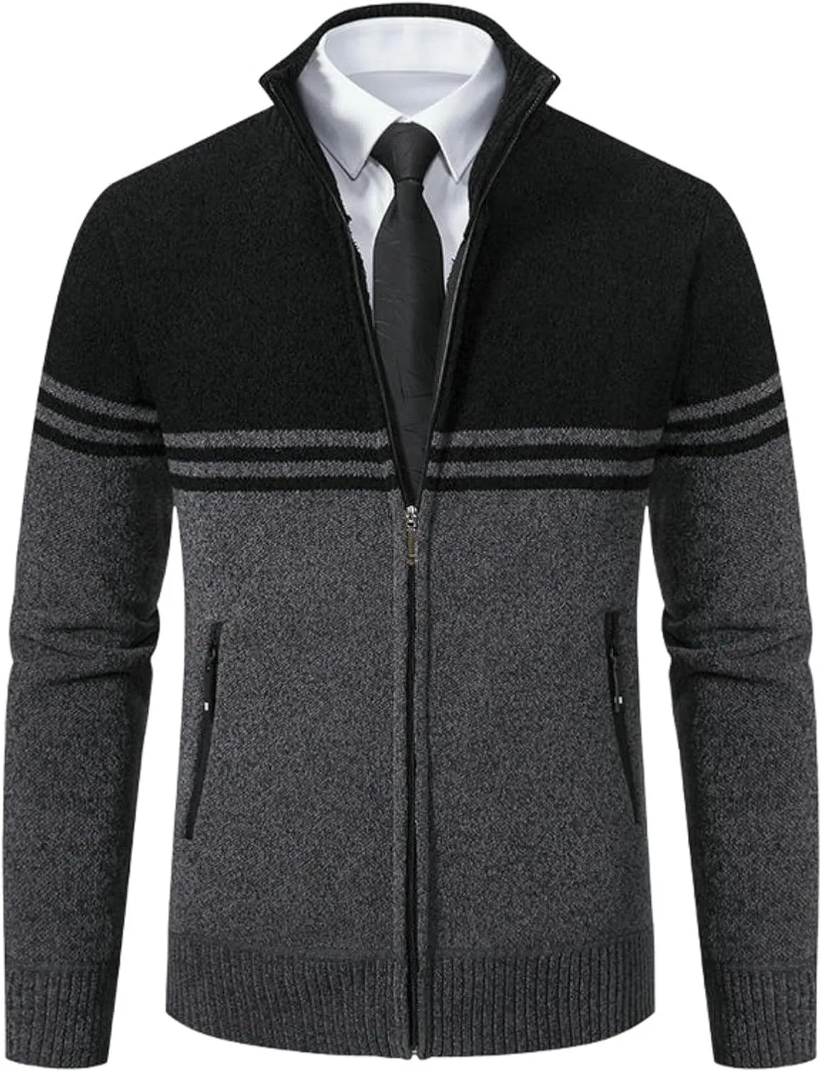 

Мужской зимний трендовый утепленный кардиган MUFURONG