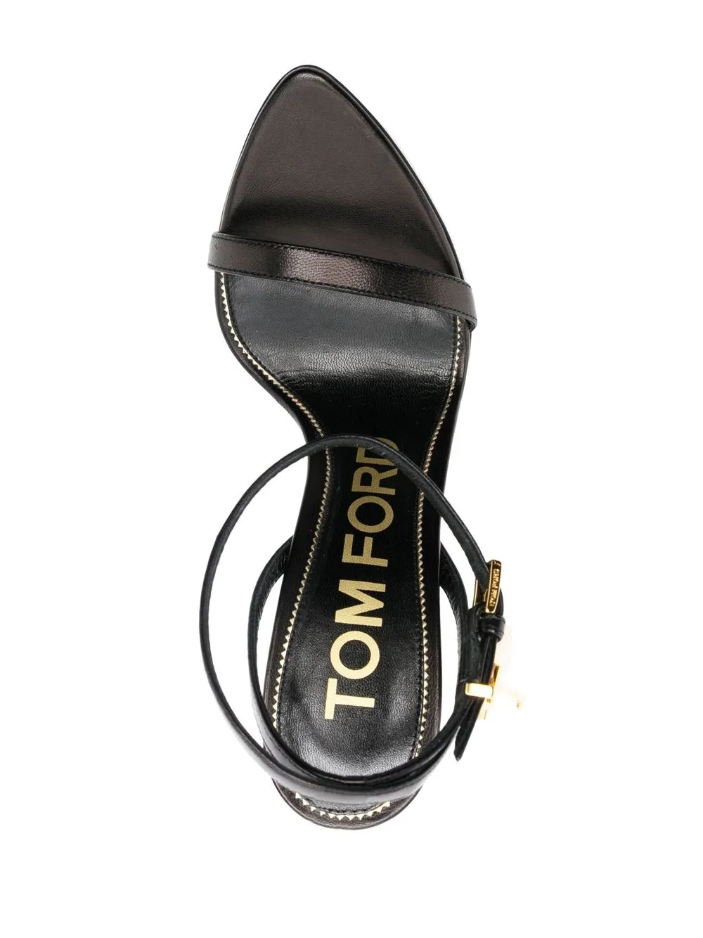 Босоножки Padlock 105 TOM FORD, черный — фото 4
