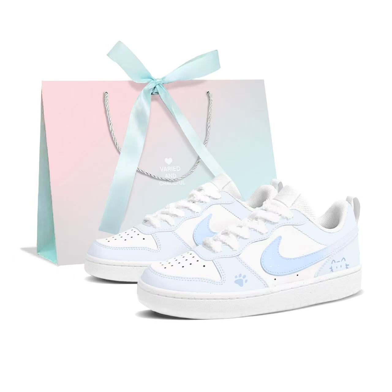 

Детские скейтерские кроссовки Court Borough для младших школьников Nike, белый