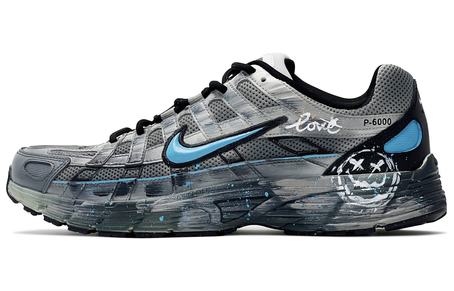 

Кроссовки для бега P-6000 унисекс с низким верхом серые/синие Nike