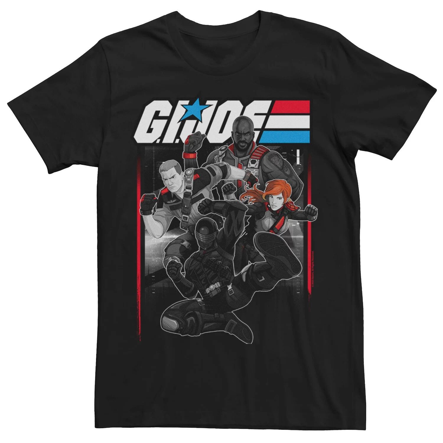 

Мужская футболка GI Joe Group Shot Action Pose Licensed Character