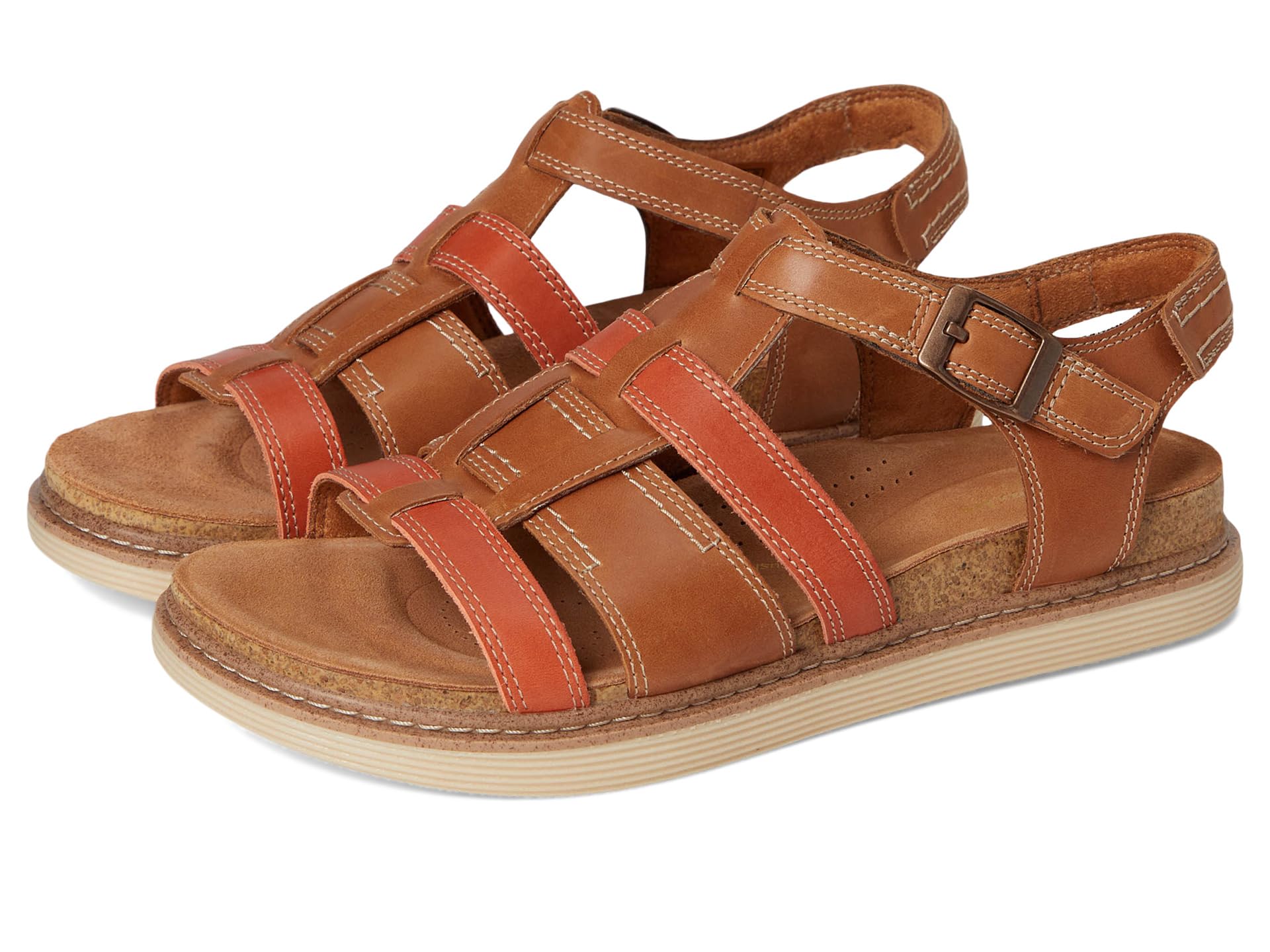 Сандалии Clarks Arwell Sun, цвет Tan Combi Leather