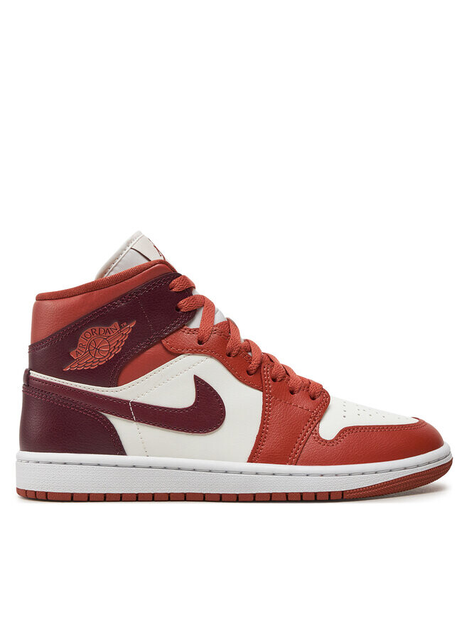 

Кроссовки Nike Air Jordan 1 Mid BQ6472 200, коричневый белый