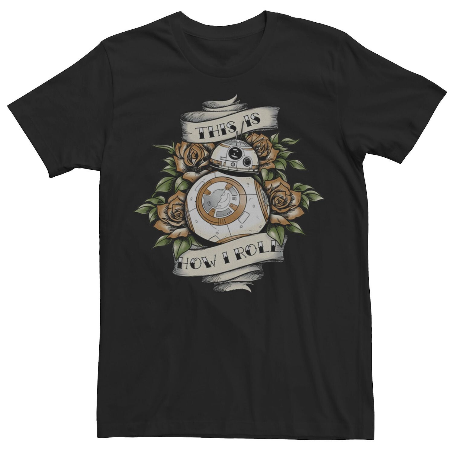 

Мужская футболка в стиле татуировки BB-8 How I Roll Tee Star Wars