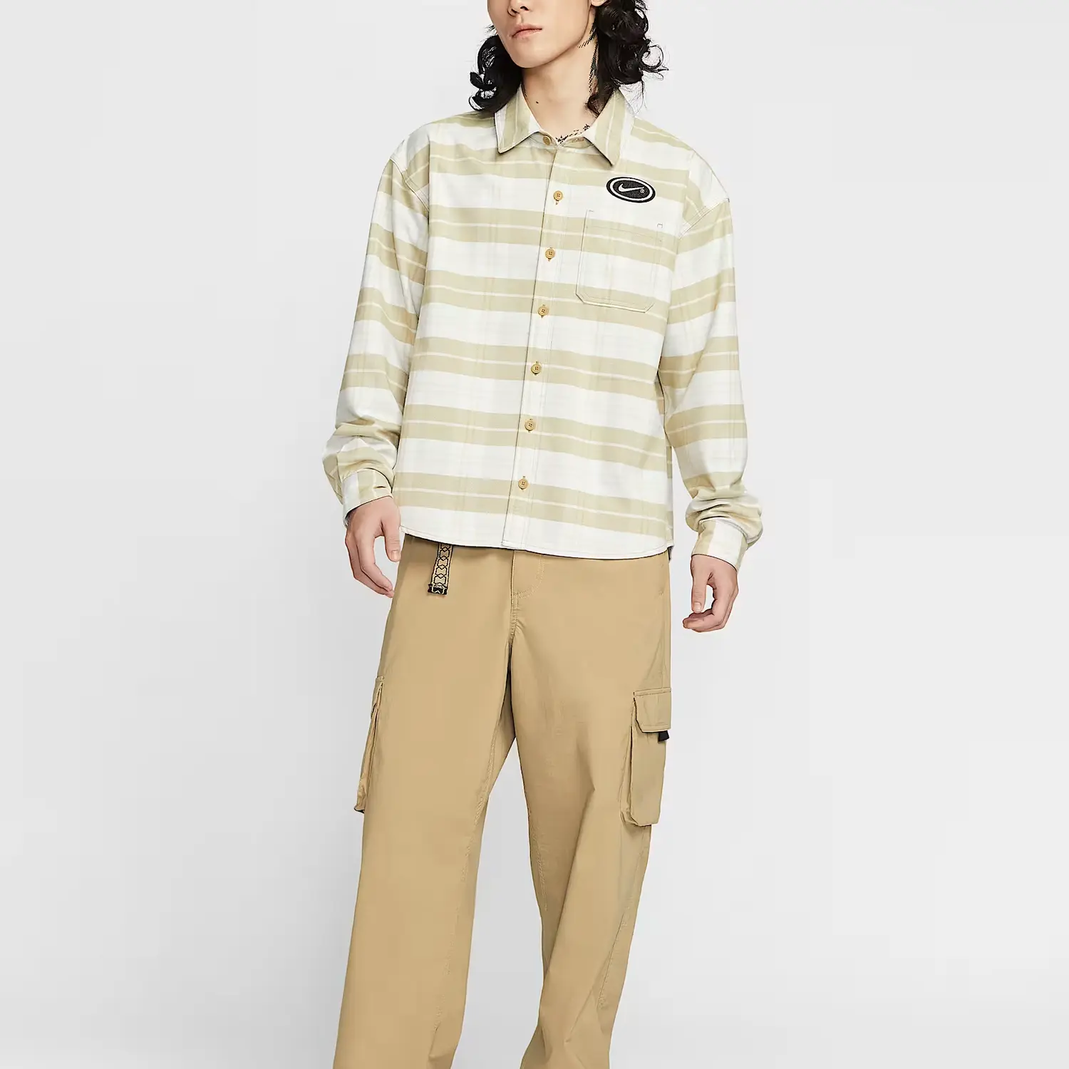 Мужская футболка Eric Koston SB Nike, sail белый/светлый bone — фото 4
