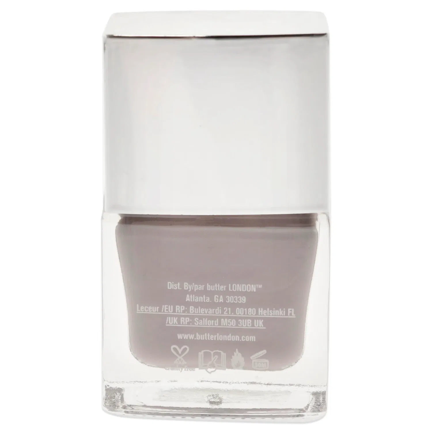 Лак для ногтей Patent Shine 10X - Ta-Ta! от Butter London для женщин - 0,2 унции, серый — фото 2