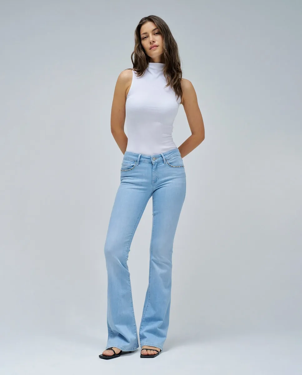 

Женские джинсы Wonder Push Up Flare Salsa Jeans, светло-голубой