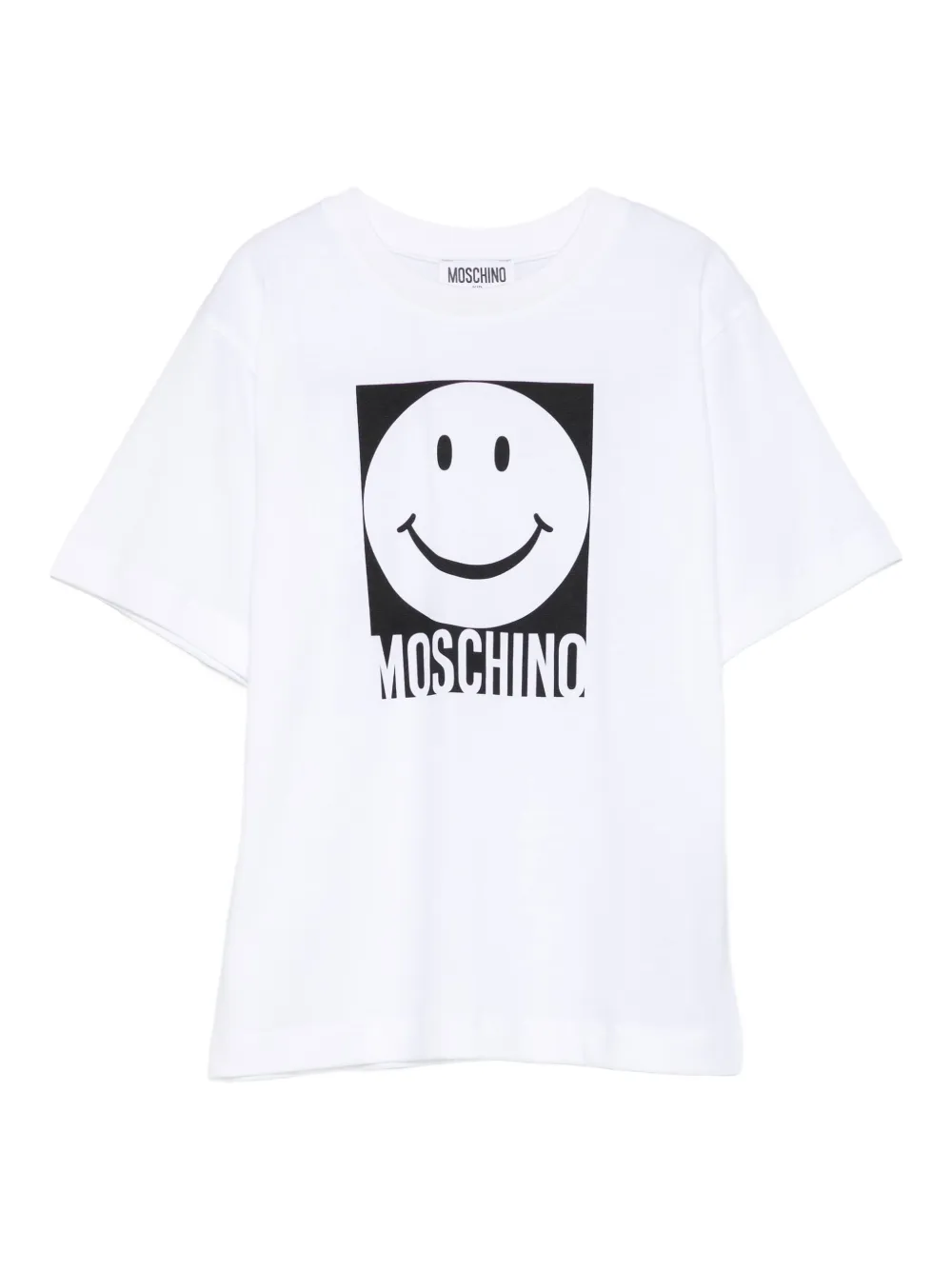 

Футболка с принтом Moschino Kids, белый