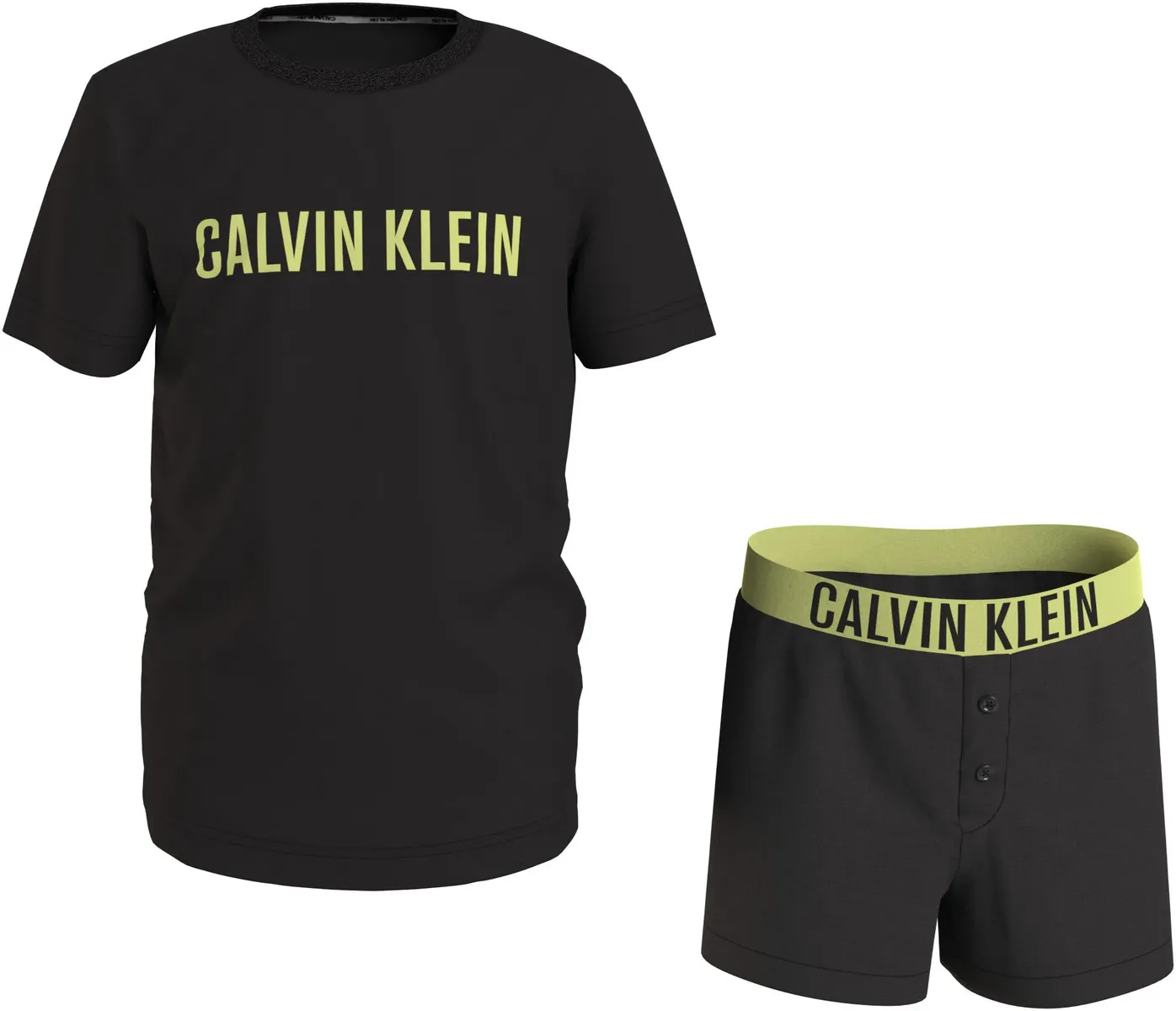 

Пижамы Calvin Klein Underwear "KNIT PJ SET (SS+SHORT)" (комплект, 2 шт.), дети до 16 лет, черный