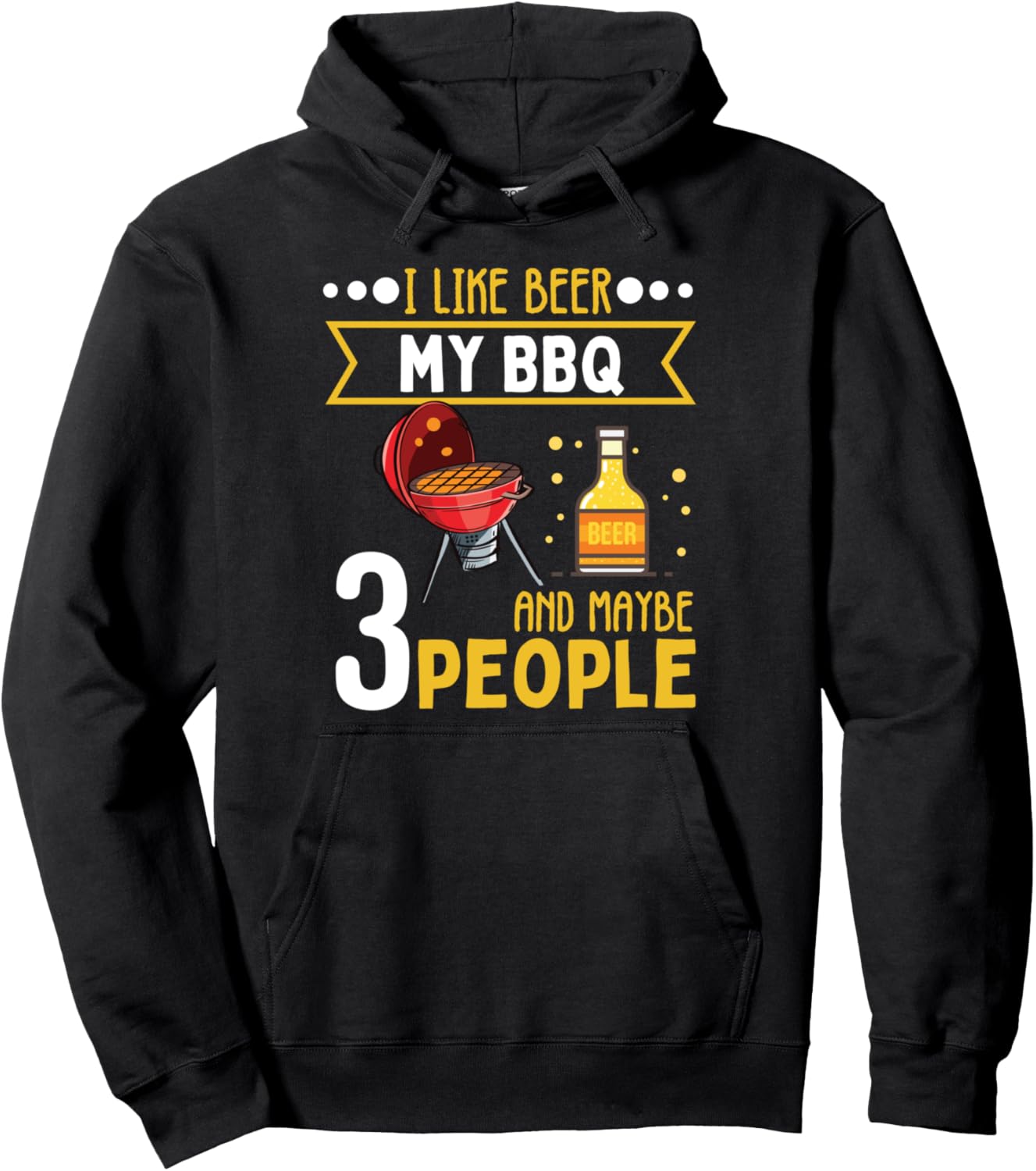 

Толстовка, Я люблю пиво, барбекю, толстовку The Beer Authority, черный