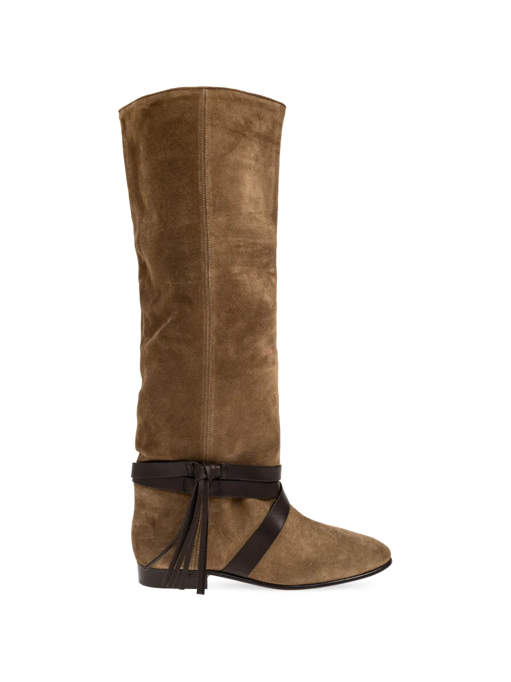 Сапоги silmon до колена ISABEL MARANT, коричневый