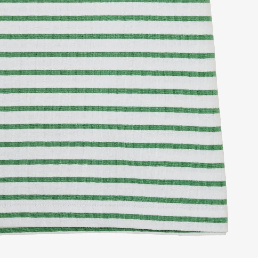 Футболка Lacoste Spring Green в полоску, женская, хлопок — фото 4