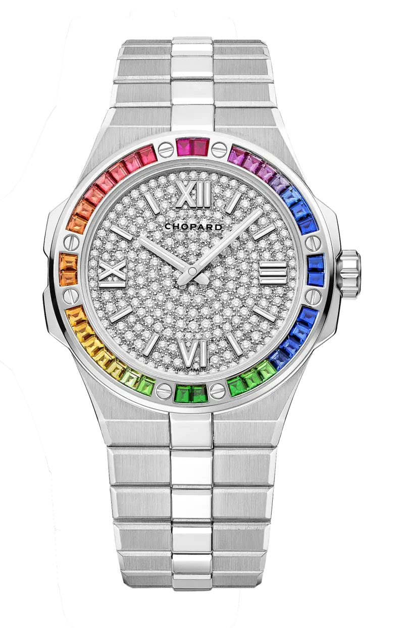 

Alpine eagle 41 мм, автоматические, этическое белое золото, бриллианты, сапфиры - 295363-1006 CHOPARD