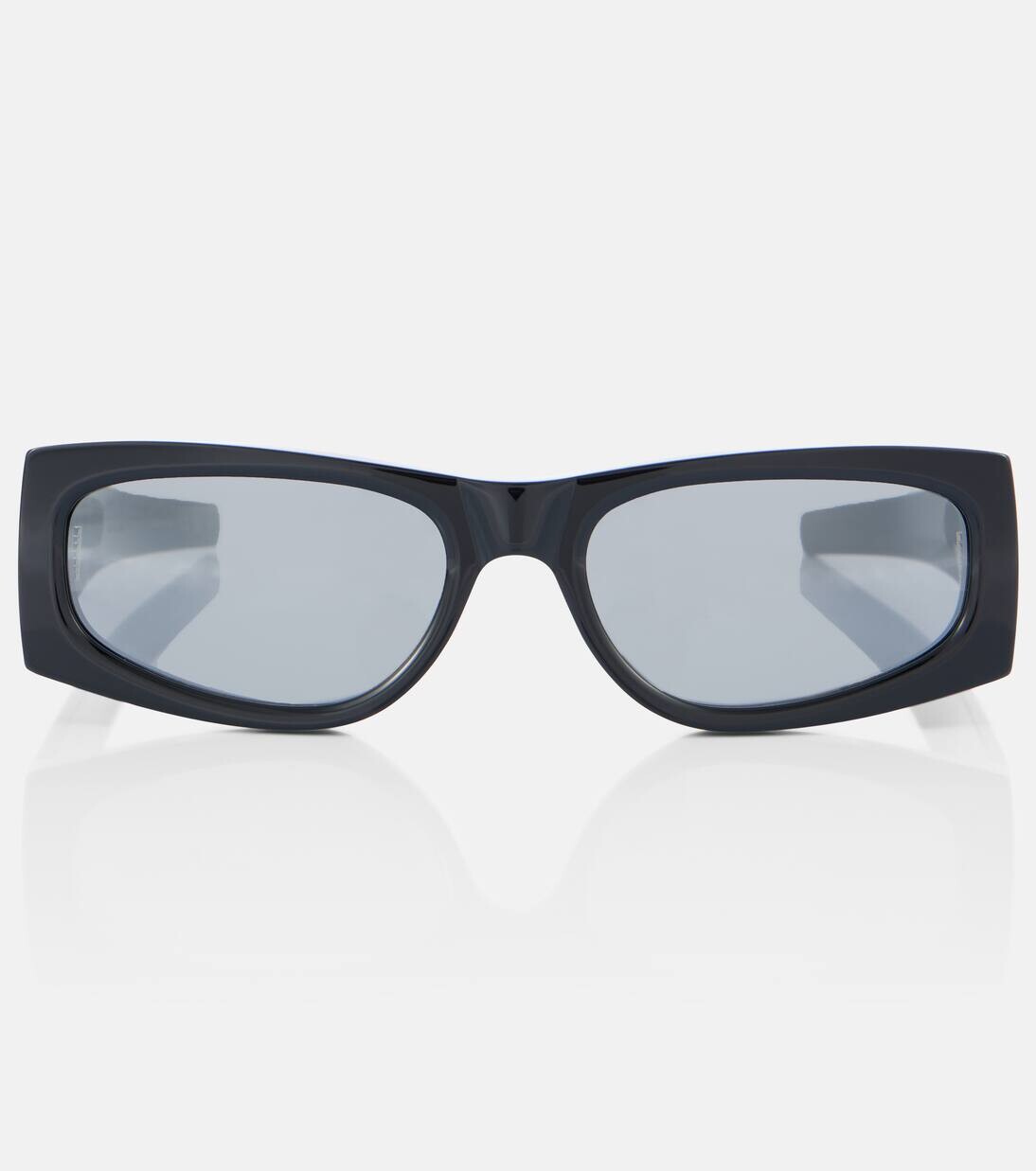

Солнцезащитные очки с прямоугольной оправой Monogram Saint Laurent, цвет black-black-silver