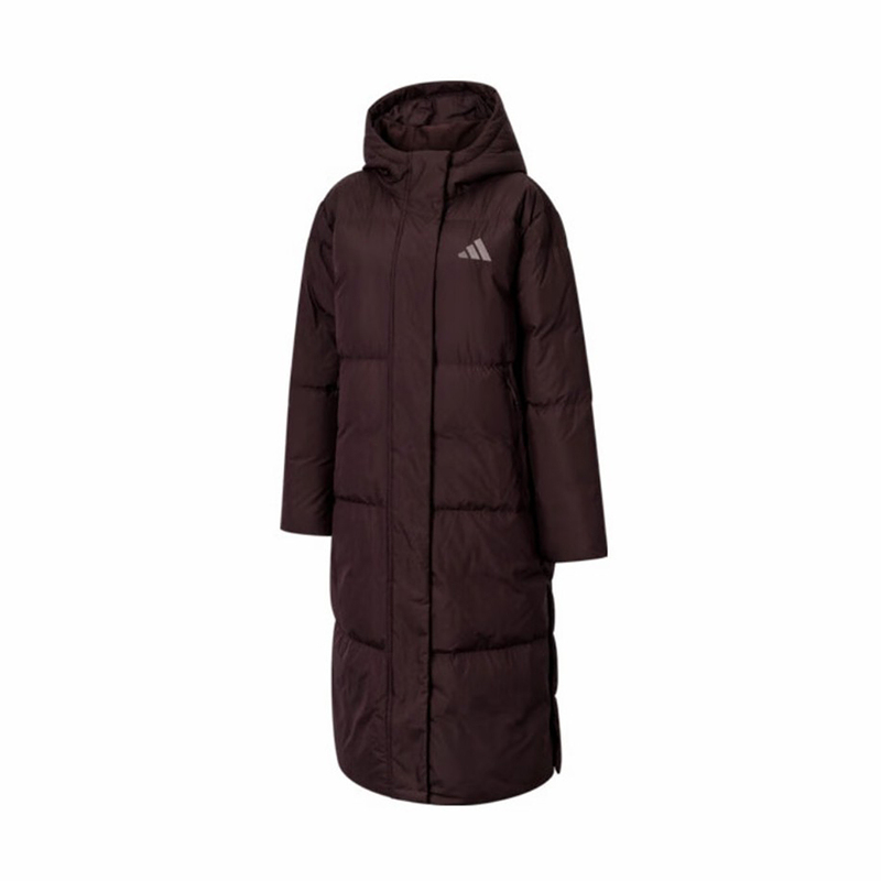 Куртка пуховая FW24 женская бордовая Adidas — фото 2