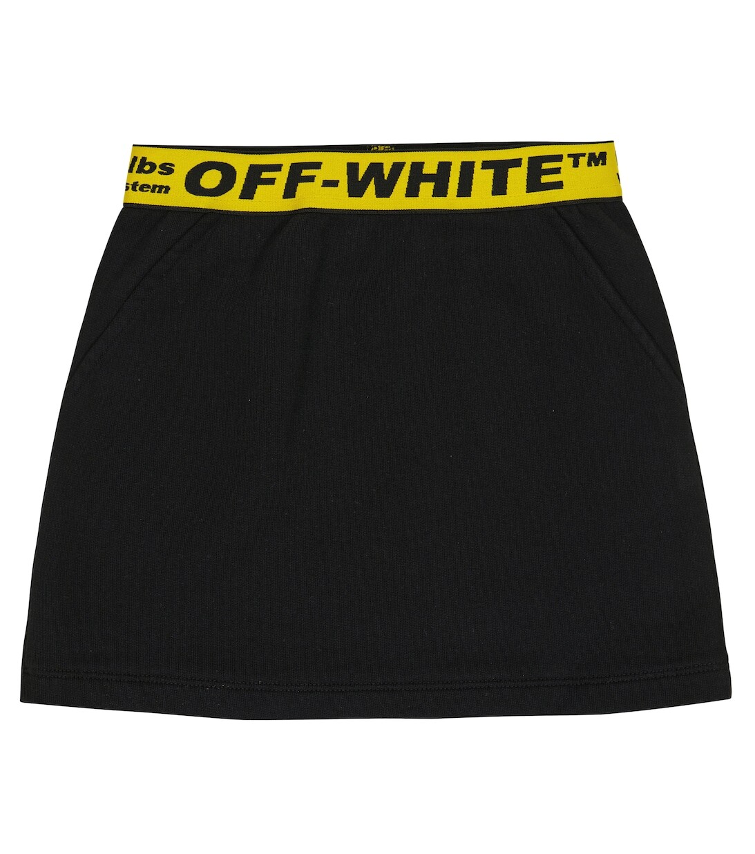 

Юбка из хлопкового джерси Off-White, черный