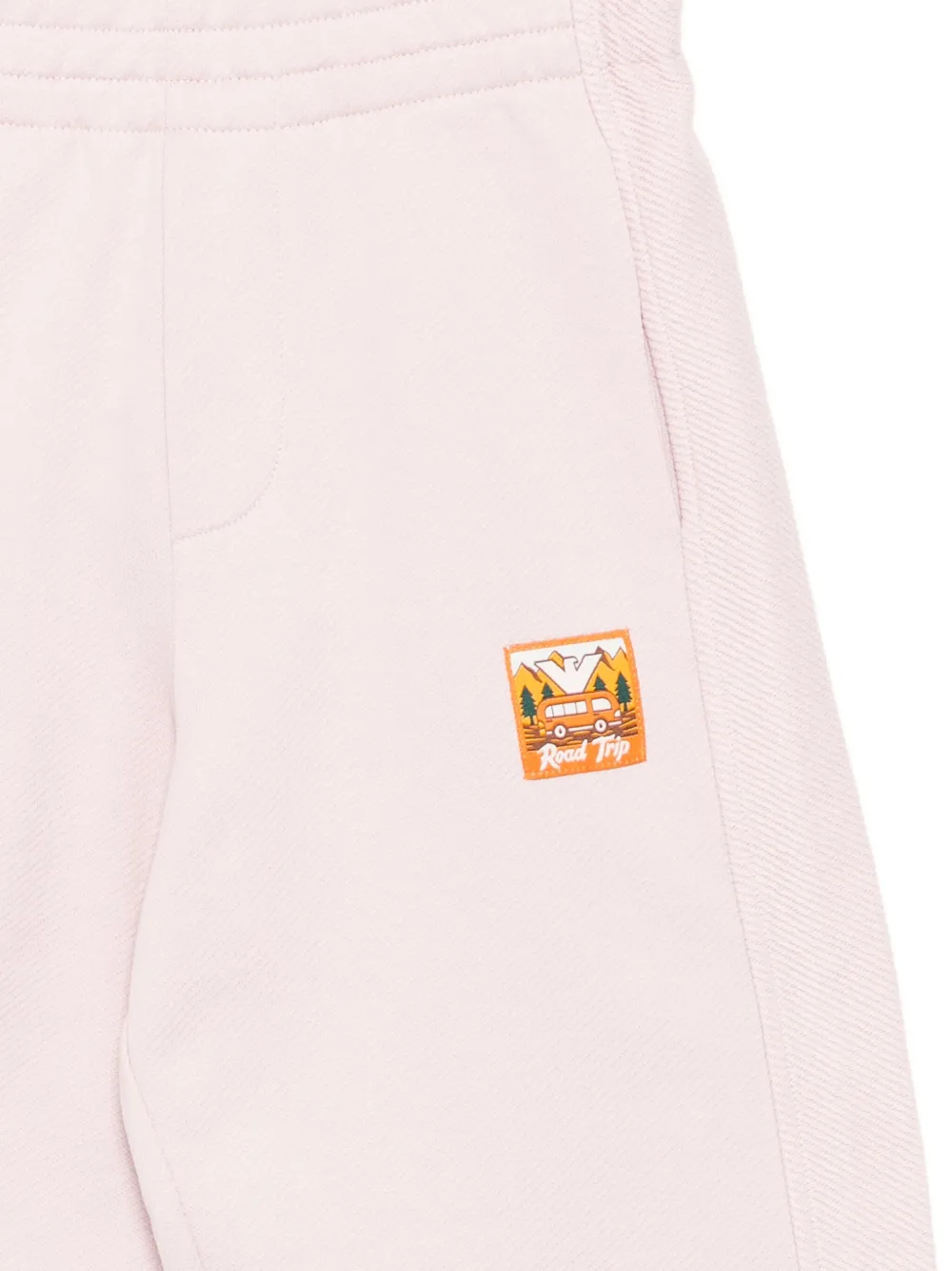 Хлопковые шорты со вставками Emporio Armani Kids, розовый — фото 3