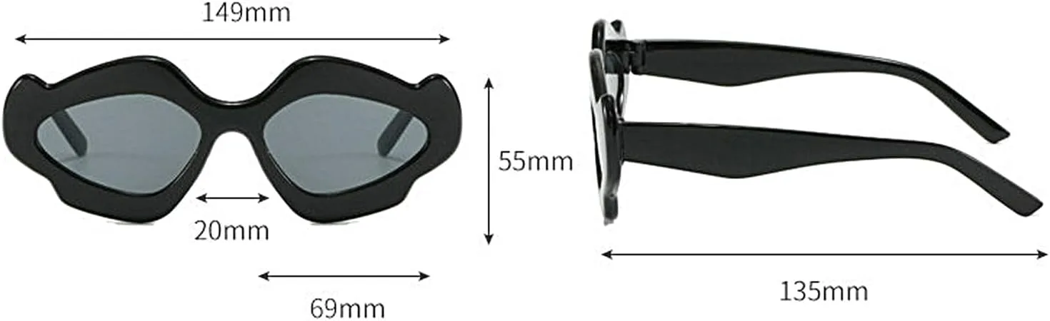 

COTIA Модные нестандартные панк-солнцезащитные очки для женщин и мужчин, трендовые очки в форме облаков, очки для вечеринок, очки с индивидуальным стилем, Purple
