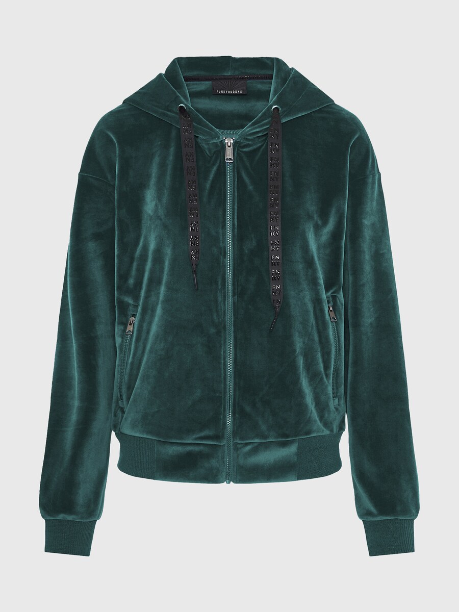 

Толстовка с капюшоном на молнии Funky Buddha, синий