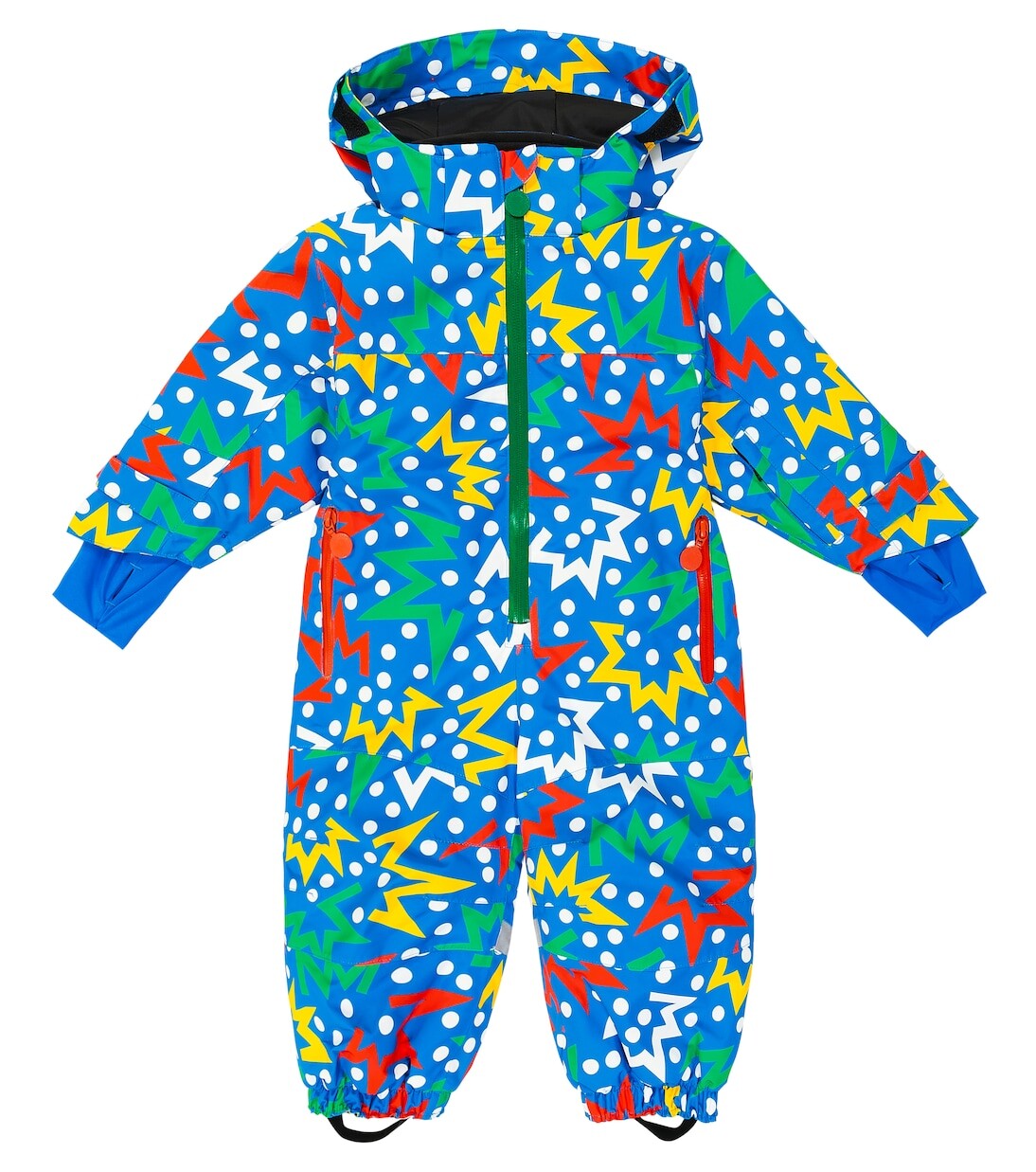 

Детский зимний комбинезон с принтом Stella Mccartney Kids, мультиколор