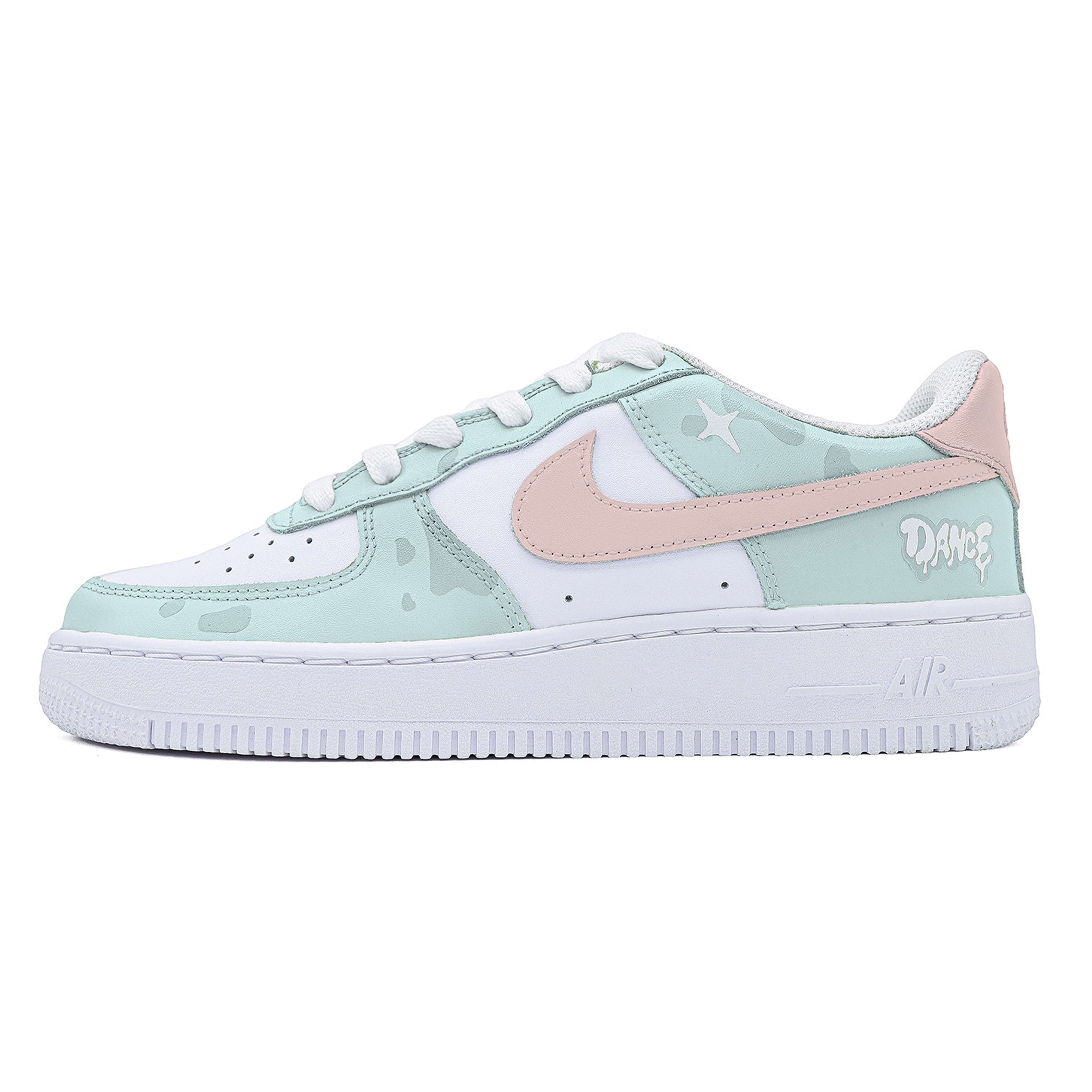 

Детские кроссовки для скейтбординга Air Force 1 Low Top для подростков Nike, синий/розовый