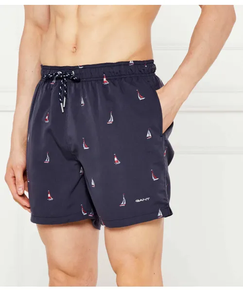 

Пляжные шорты Regular fit Gant, синий