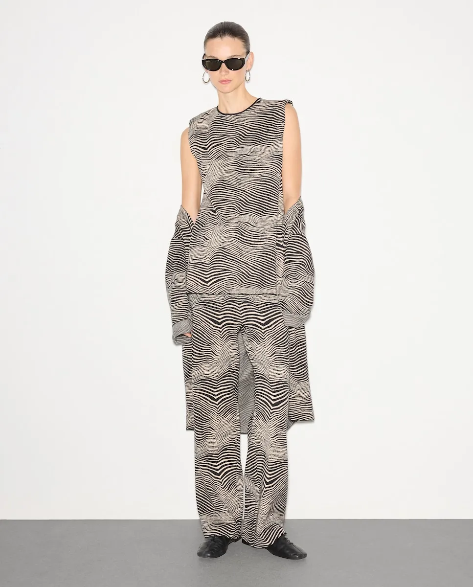 

Женские прямые брюки с принтом Woman El Corte Inglés, черный