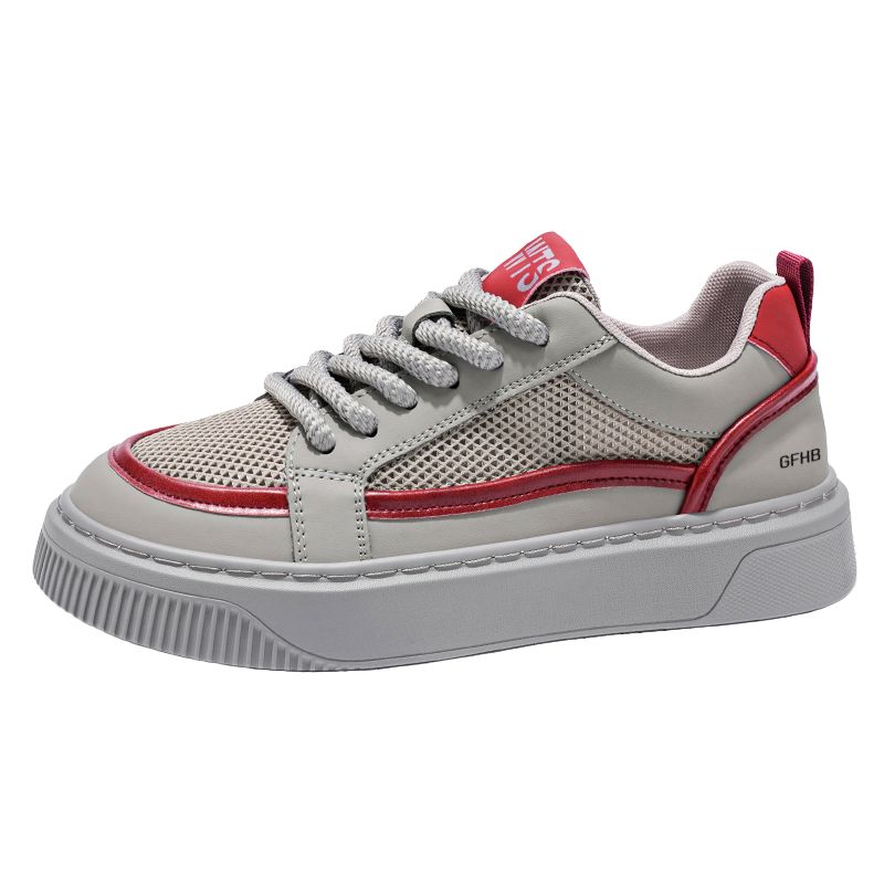 

Износостойкие дышащие низкие детские кроссовки для скейтбординга для подростков Kung Fu partners, серый