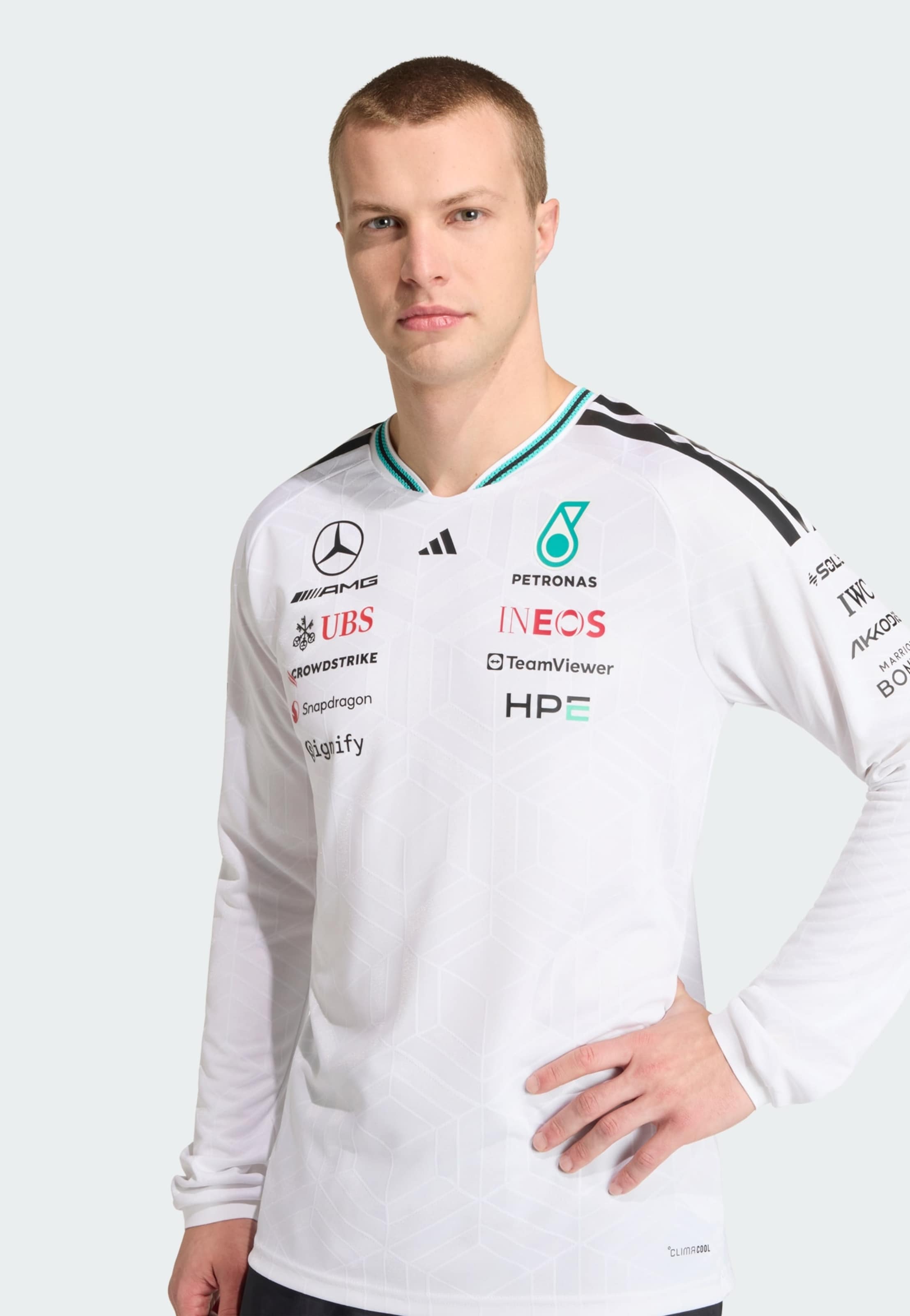 Adidas Performance Джерси 'Mercedes - Amg Petronas Formula 1 Team Authentic' в белом цвете — фото 4