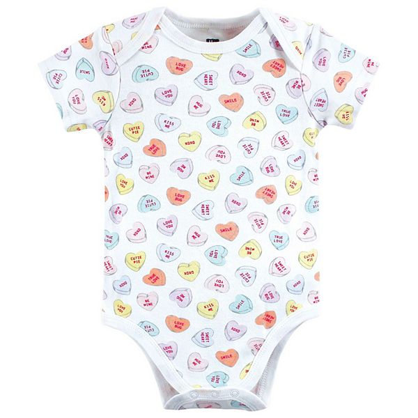 Боди для девочки из хлопка, be mine valentine Hudson Baby — фото 4
