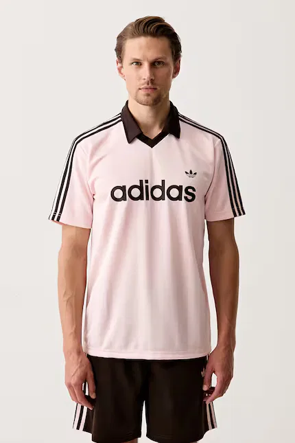 Поло свободный крой Adidas Originals, розовый