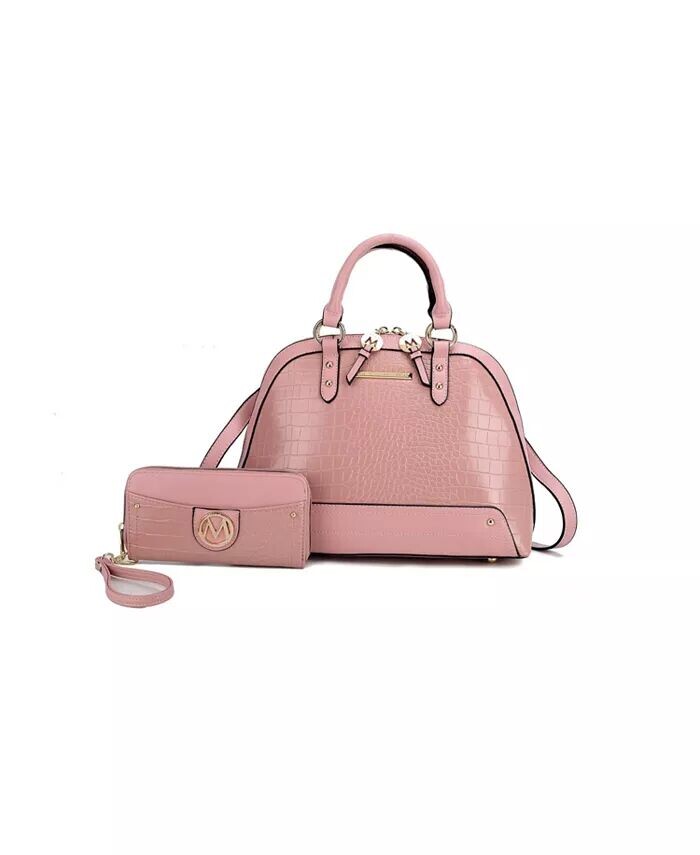 

Сумка-саквояж Nora Premium из крокодиловой кожи от Mia k Mkf Collection, розовый