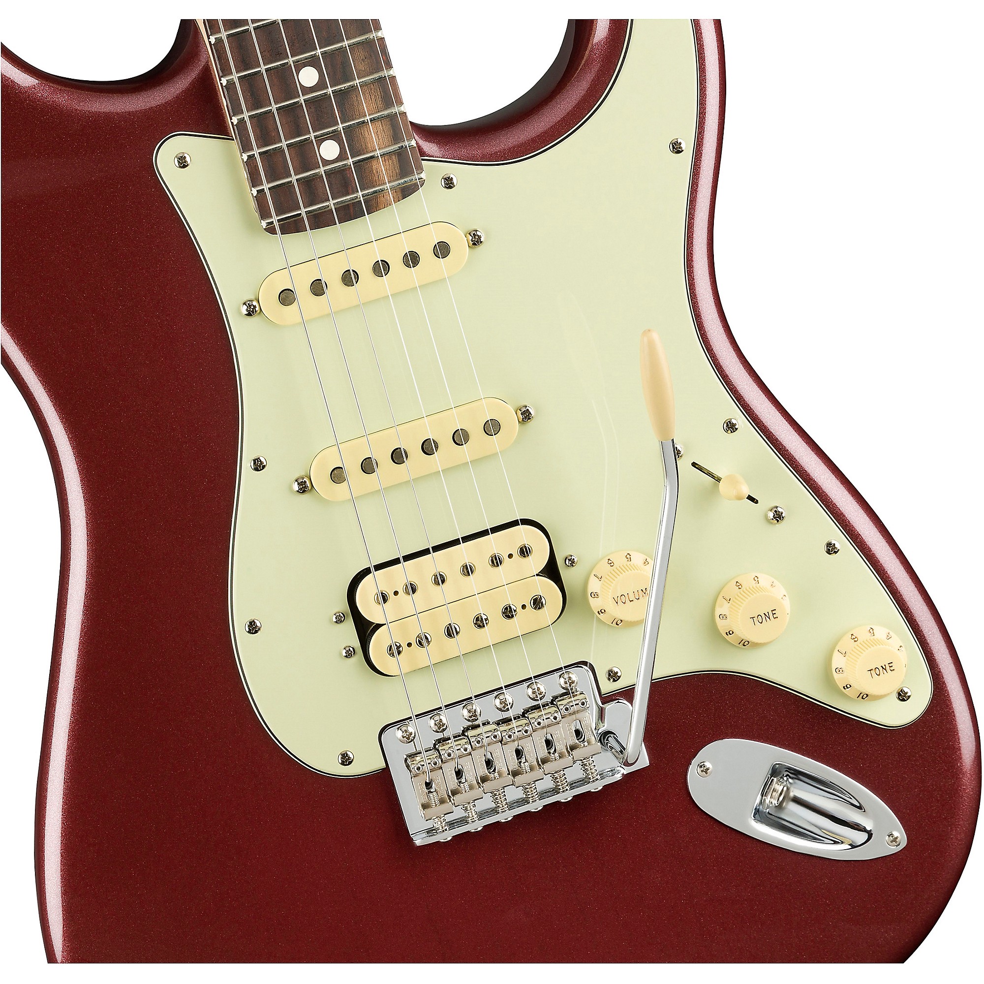 

Fender American Performer Stratocaster HSS Электрогитара с накладкой из палисандра Баклажан