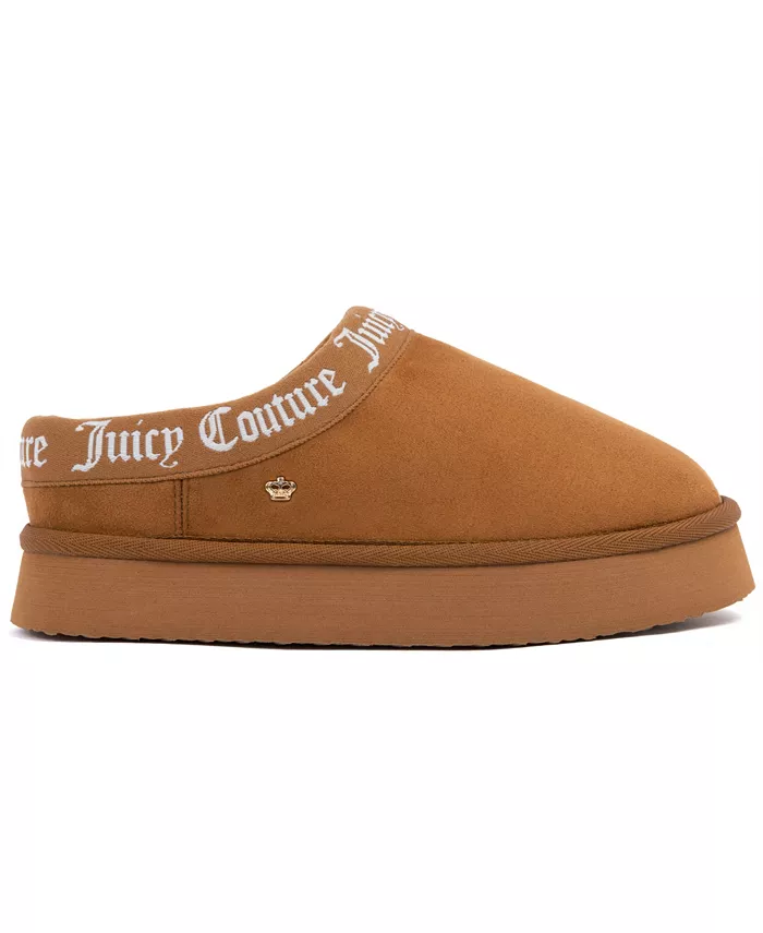 Женские тапочки Oney с закрытым носком Juicy Couture, коричневый — фото 2