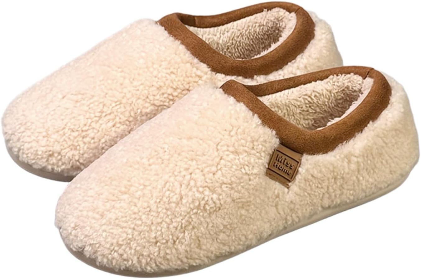 

Тапочки Azttoztto Fuzzy для женщин и мужчин - мягкая подошва, нескользящие домашние тапочки с уютной флисовой подкладкой для дома, зимы и комфортного отдыха (разные цвета), белый