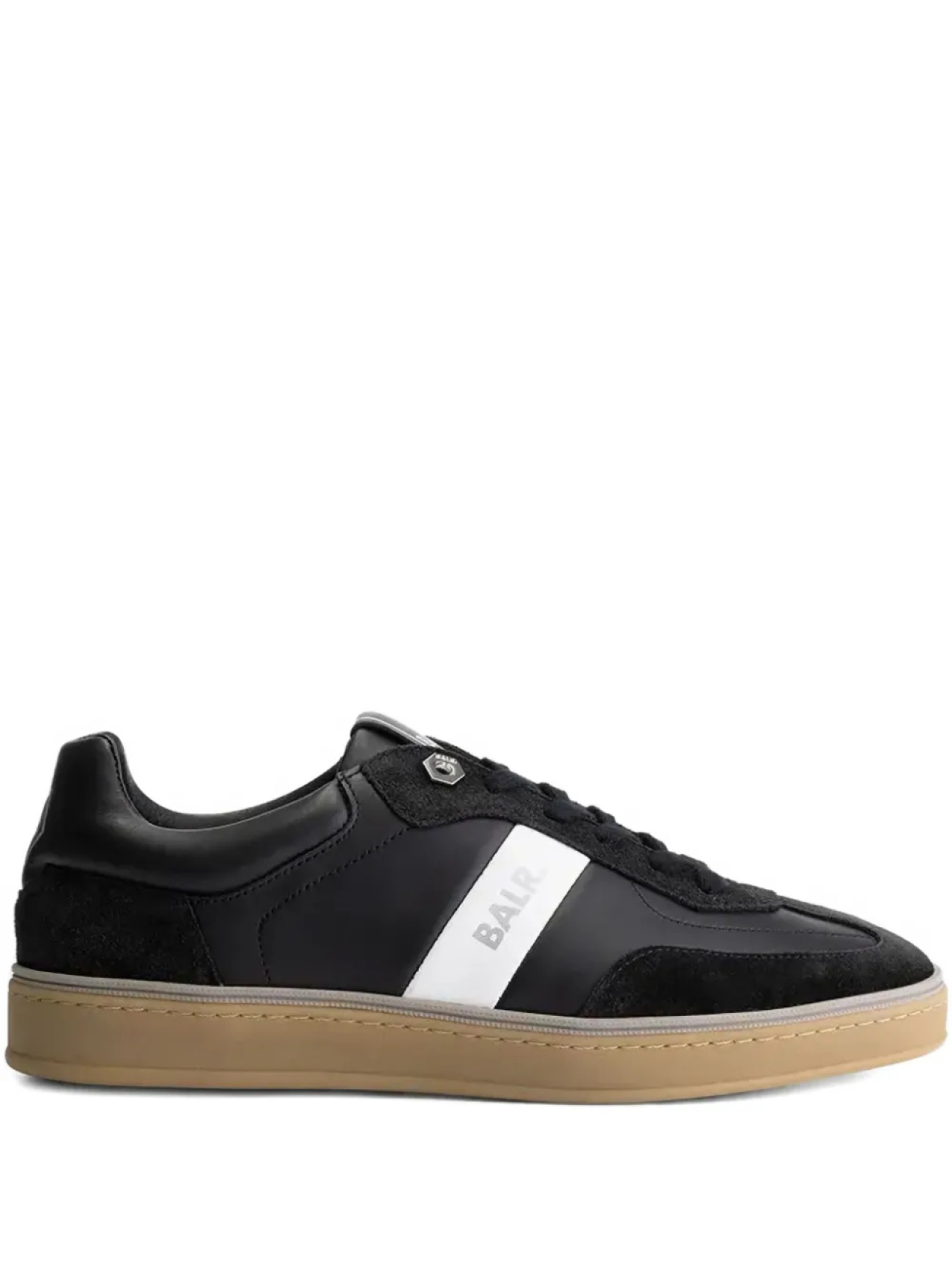 

BALR. London Classic кожаные кроссовки с замшевыми вставками, черный