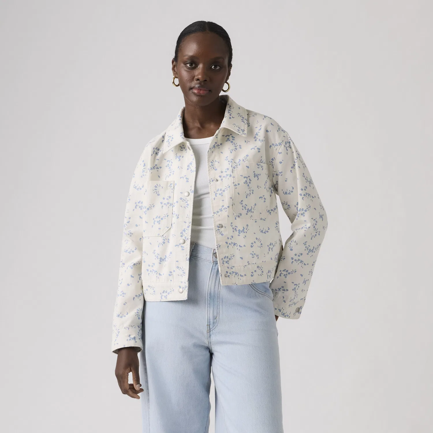 Куртка с двумя карманами Levi's, White — фото 3