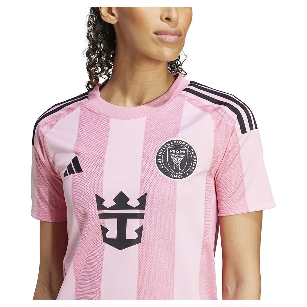 Футболка с коротким рукавом adidas Inter Miami CF 25/26 Messi home Woman, розовый — фото 2