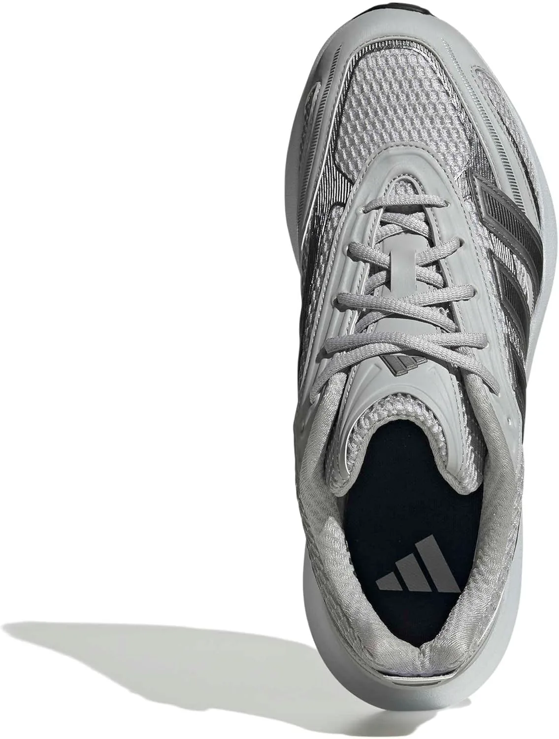 Мужские кроссовки Adidas Lightblaze Glow на шнуровке для повседневной носки - синие, серый/металлик/черный — фото 2