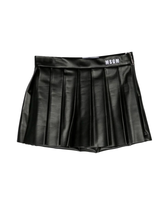 

Мини Юбка из полиэстера в горошек Msgm, черный