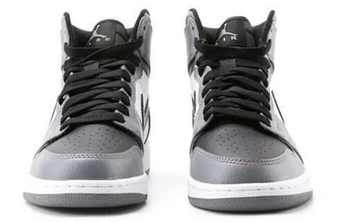 Кроссовки 1 высокие Air Jordan, серый — фото 4