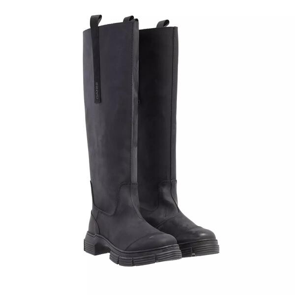 

Сапоги recycled rubber Ganni, черный