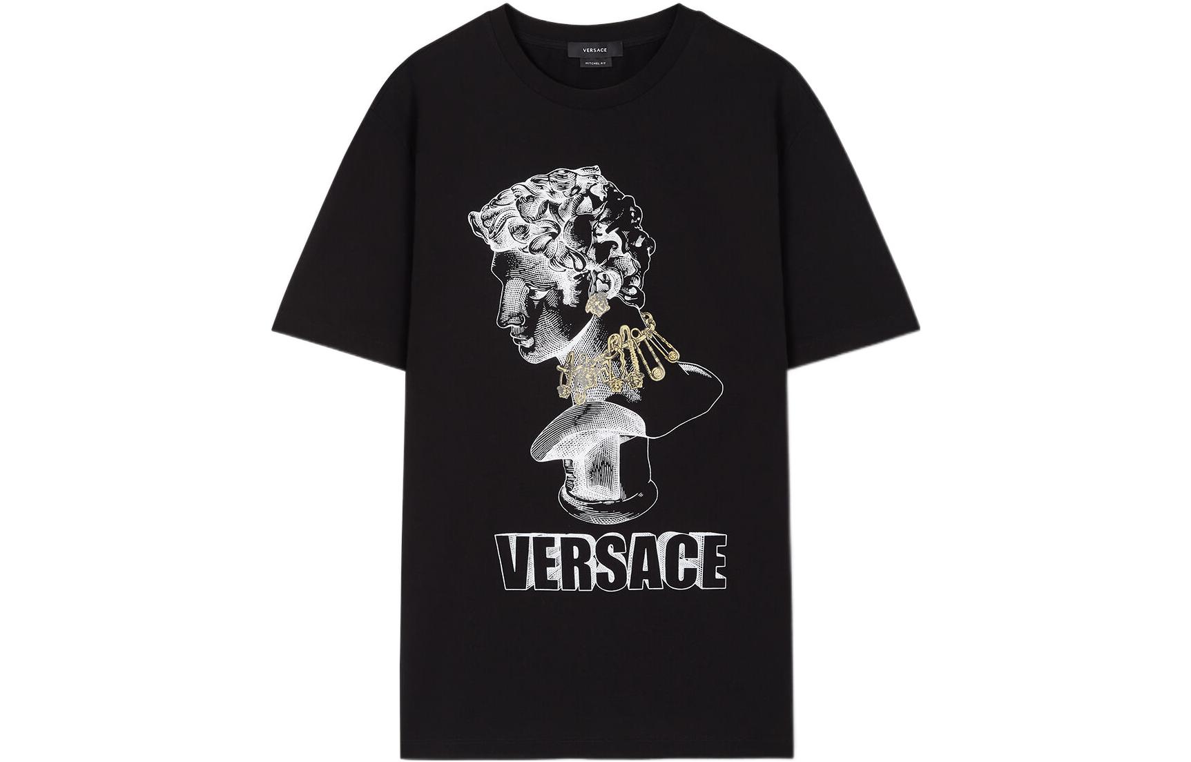 

Футболка с принтом VERSACE, черная