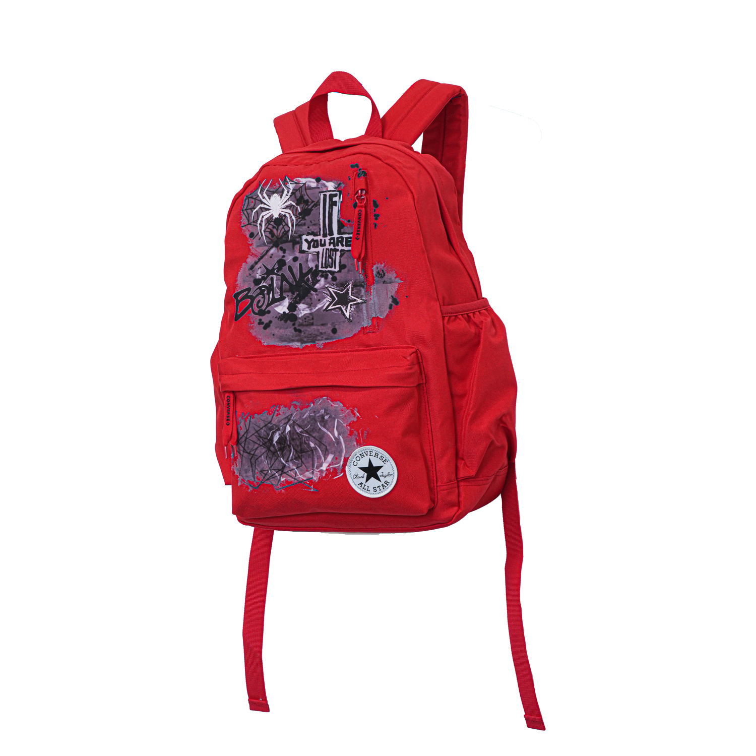 

Converse Полиэстеровый граффити рюкзак средний унисекс красный, Red