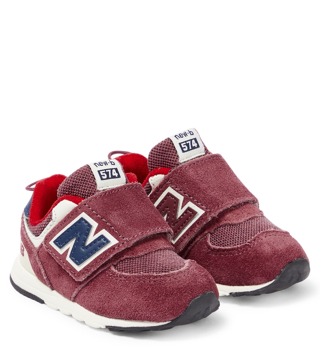 

Замшевые кроссовки 574 Core Hook & Loop New Balance Kids, Washed Burgundy